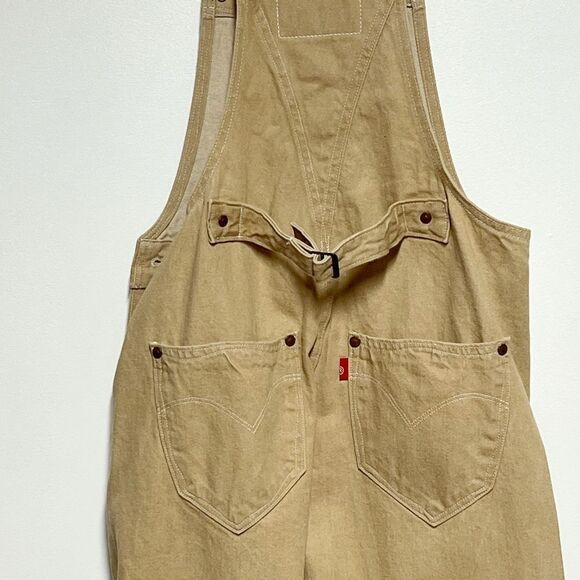 RARE Levi's(R) RED Utility Overalls WANDERING TIME Womens Sz XS - Picture 8 of 9